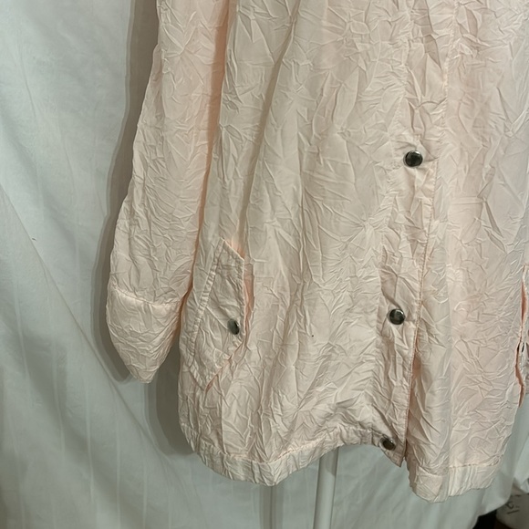 Chico's Weekends Lt Pink Lightweight Button Front Jacket Sz 3 - Picture 3 of 12